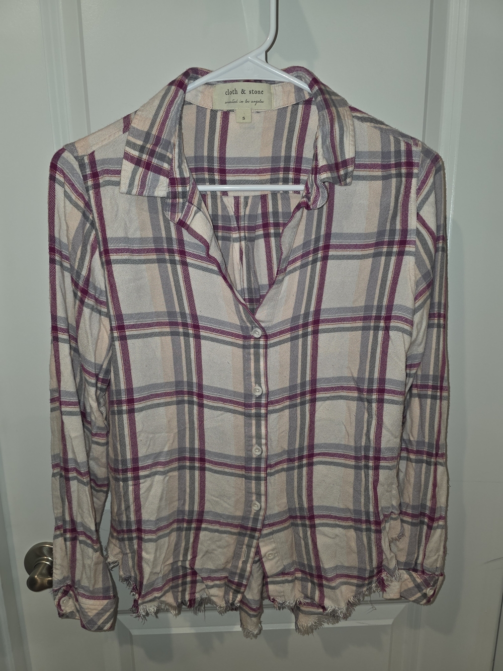 Cloth & Stone Plaid Button-Down Shirt